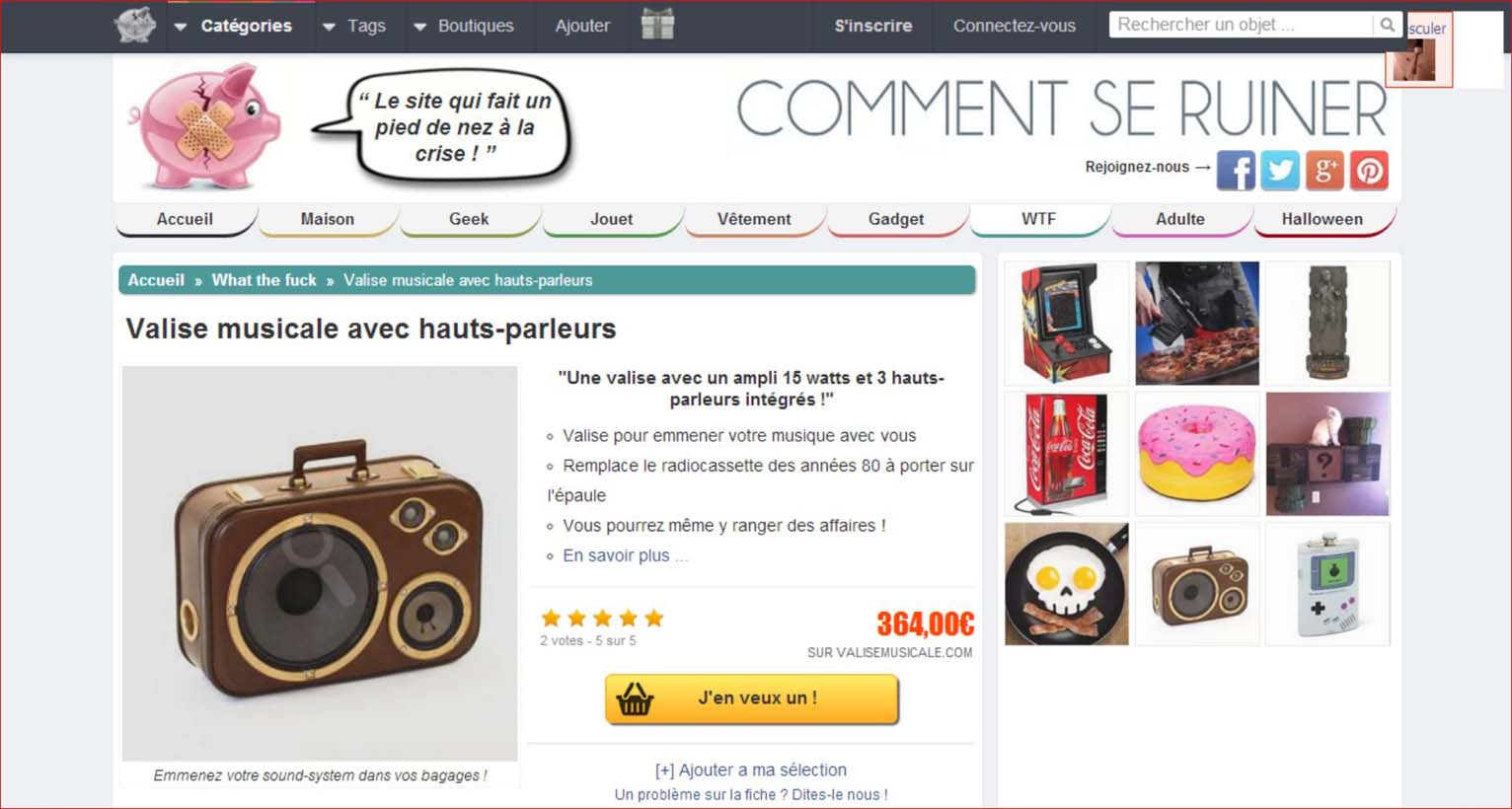 Valise Musicale chez CommentSeRuiner.com