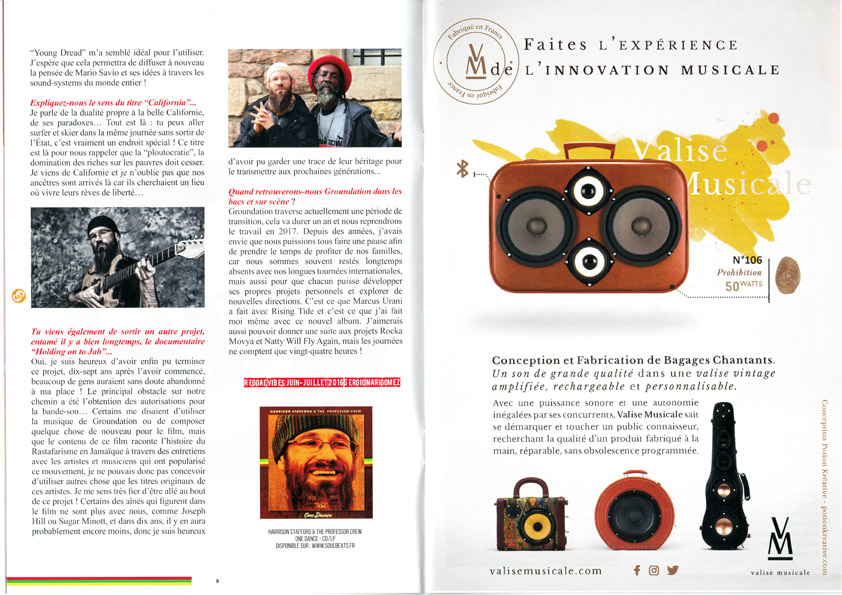 Valise Musicale dans le Fanzine Soulbeats Record au Reggae Sun Ska 2016